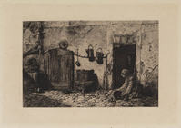 KG 14266
<br/>
De schoonmaakster
<br/>
<em>Jacques, Charles (1813 - 1894)</em>